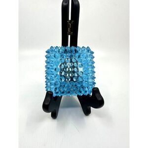Vintage Fenton Blue‎ Hobnail Votive Tea Light Candle Holder